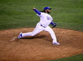 -WorldSeries Game 2- Johnny Cueto dominates (22815621556).jpg