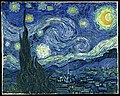 La noche estrellada, de Van Gogh.