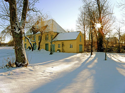 Watermill in Bad Westernkotten during wintertime