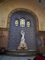 Budapest Gellértbad Eingangshalle Brunnen 1.JPG