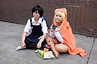 Cosplayers of Umaru Doma and Taihei Doma, Himouto! Umaru-chan at CWT40 20150809.jpg
