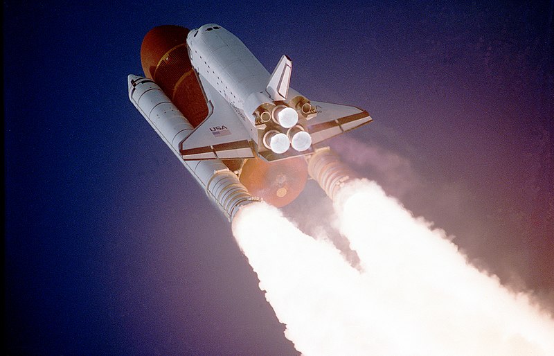Datei:Atlantis taking off on STS-27.jpg