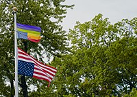 Upside Down Rainbow and American Flags - Westboro Baptist Church, Kansas (44440702774).jpg